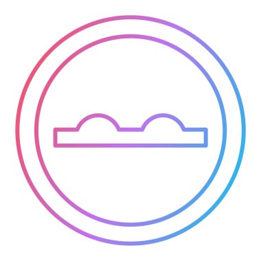 Beyaz arkaplanda izole edilmiş mor çizgi güneş ikonu. vektör illüstrasyonu