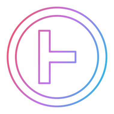 Modern b 'nin vektör illüstrasyonu simge unsurundan yoksun