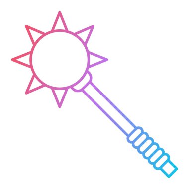 Bir yıldız simgesinin vektör illüstrasyonu