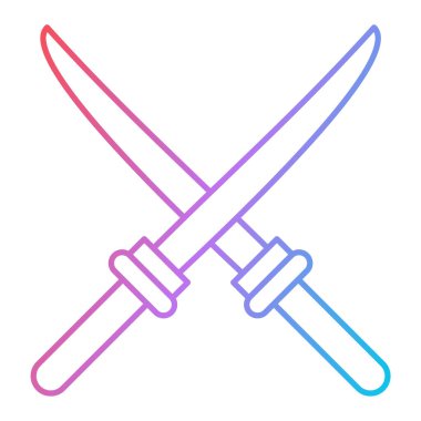 Kılıç simgesi. vektör illüstrasyonu