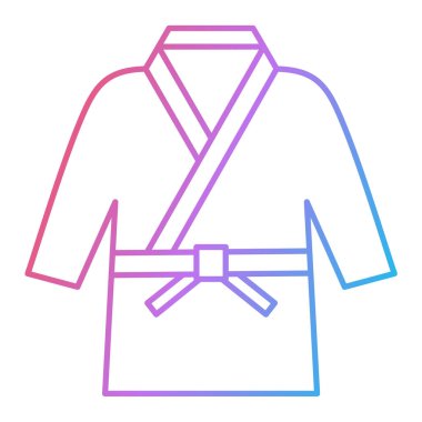 Ceket ikonu. Web için kıyafet vektör sembolünün özet çizimi