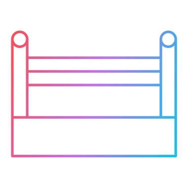 yatak ikonu vektör illüstrasyonu