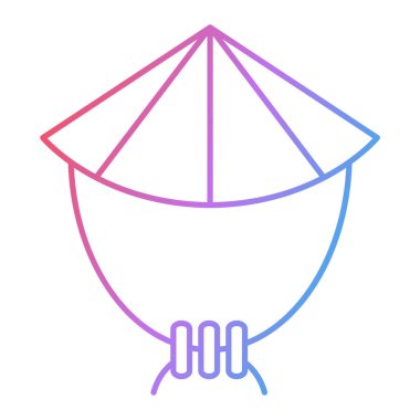 mezuniyet şapka simgesi vektör illüstrasyon tasarımı