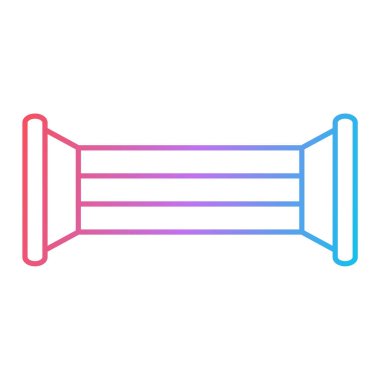 Trompet ikonu. Web için eski çizgi vektör simgelerinin özet çizimi