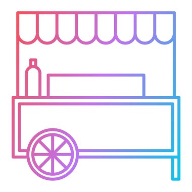 dükkan simgesi vektör illüstrasyonu