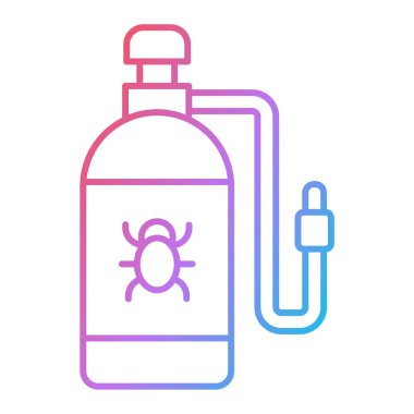 Beyaz arka planda izole edilmiş çizgi su şişesi simgesi. vektör illüstrasyonu