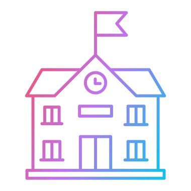 ev vektörü ince çizgi simgesi