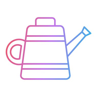 Su kutusu simgesi. Web tasarımı için çaydanlık vektör simgelerinin özet çizimi