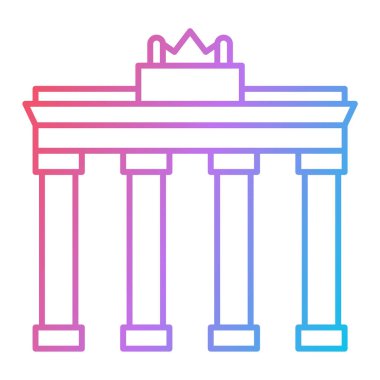 Beyaz arkaplanda çizgi oluşturma simgesi izole edildi. vektör illüstrasyonu