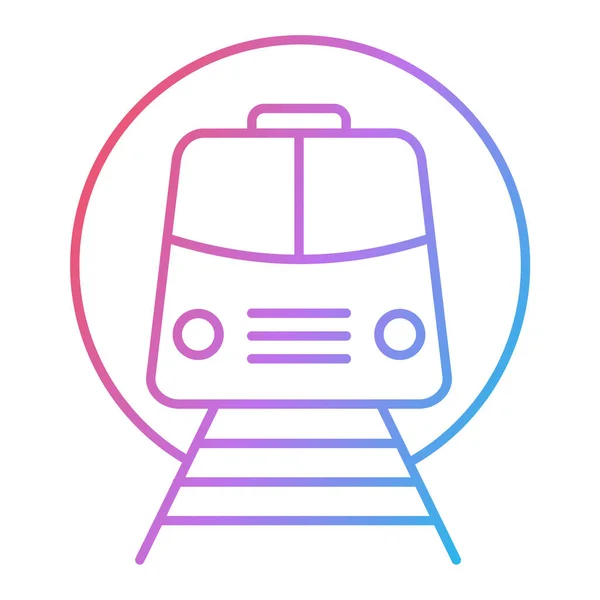 Tren Icono Vector Ilustración — Vector de stock