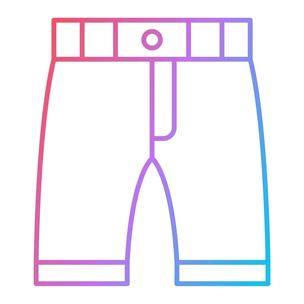 Icône Pantalon Illustration Simple Icônes Vectorielles Vêtements Pour Web — Image vectorielle