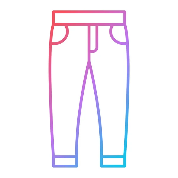 Ícone Calças Ilustração Simples Ícones Vetor Jeans Para Web —  Vetores de Stock