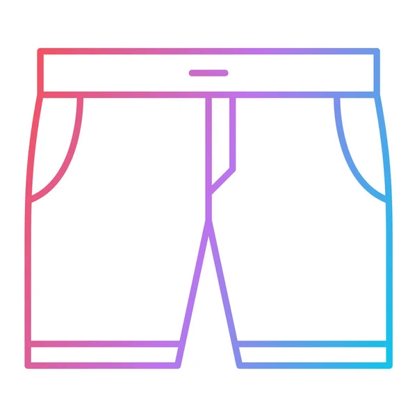 Icône Short Illustration Simple Icônes Vectorielles Vêtements Pour Web — Image vectorielle