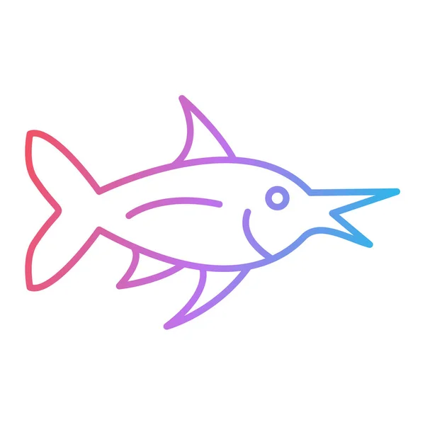 Fisch Symbol Vektor Illustration — Stockvektor