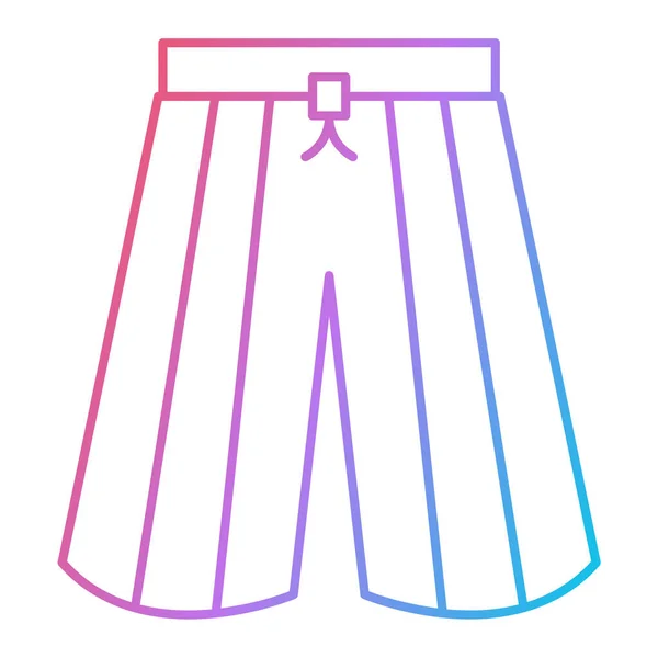 Icono Pantalones Cortos Ilustración Simple Iconos Vectores Ropa Para Web — Vector de stock