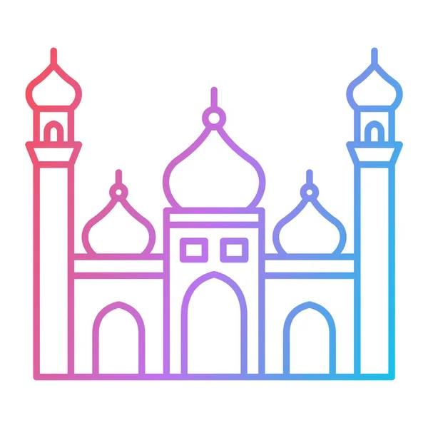 Icono Mezquita Vector Ilustración — Vector de stock