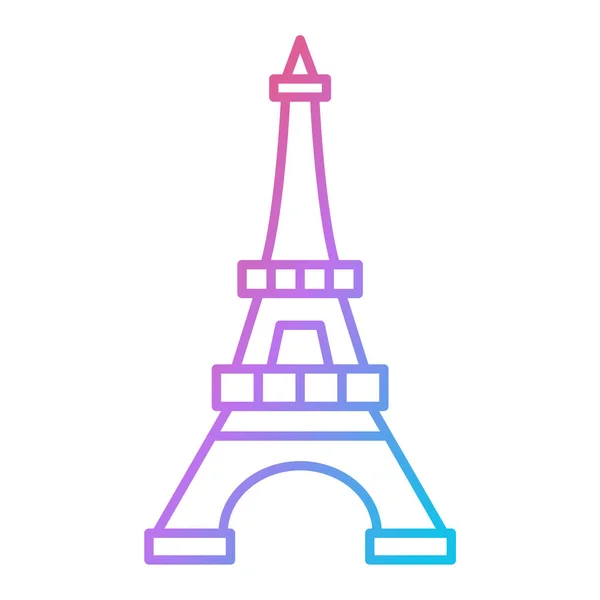 Icono Torre Eiffel Ilustración Vectorial — Vector de stock
