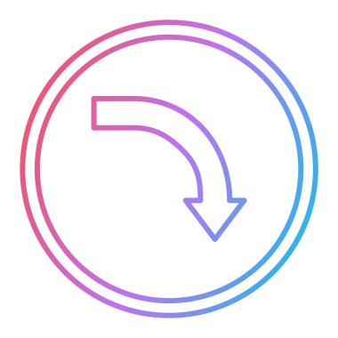 ok simgesinin vektör illüstrasyonu 