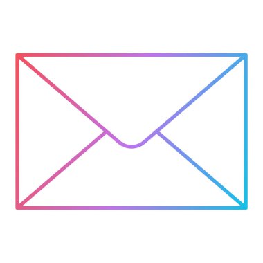 zarf simgesi vektör illüstrasyonu