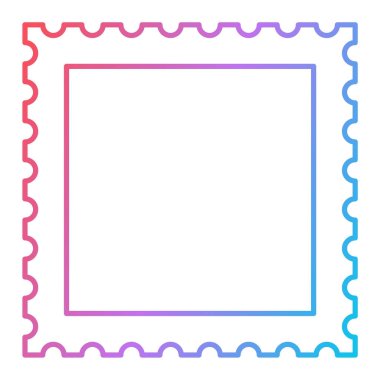 Beyaz arkaplanda boş etiketli çerçeve