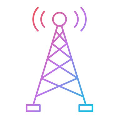 anten kulesi ikon vektör çizimi