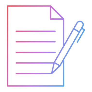 Belge. Web simgesi basit illüstrasyon