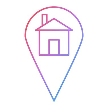 ev simgesi vektör illüstrasyonu