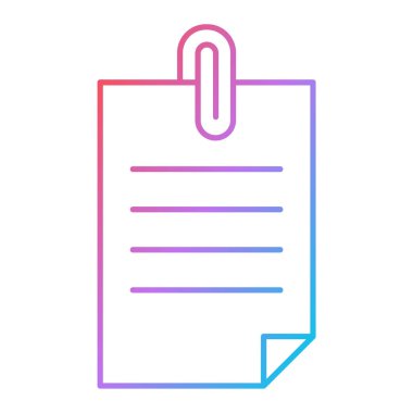 Kalem simgeli pano. Web tasarımı için not vektör çizgisi resimlemesi