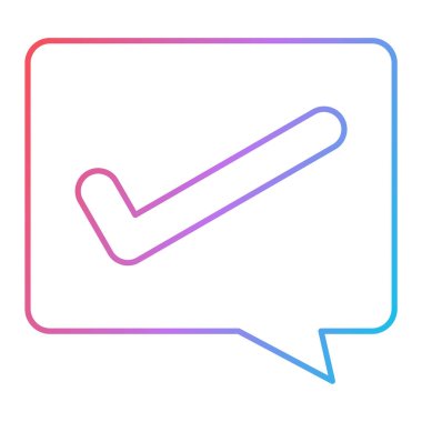 Sohbet simgesi vektör illüstrasyonu