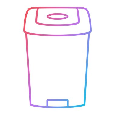 Vektör çizim karikatür çöp tenekesi