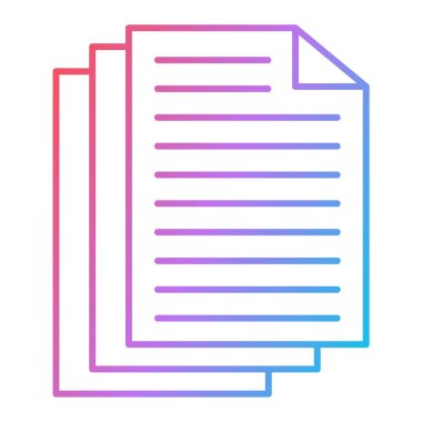 belge simgesi vektör illüstrasyonu