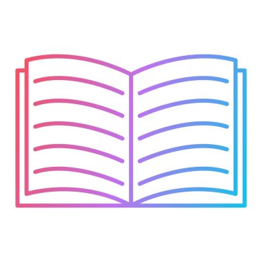 kitap simgesi vektör illüstrasyonu