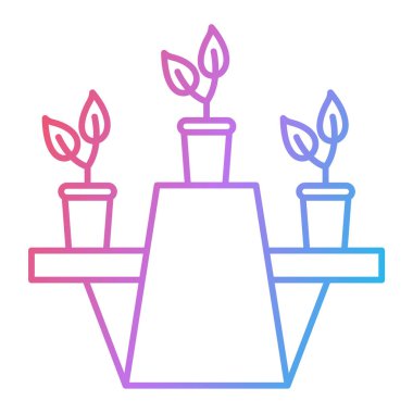 Bitki vektör illüstrasyon tasarımlı bitki