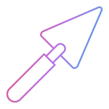 Trowel aracı simge vektör illüstrasyon tasarımı