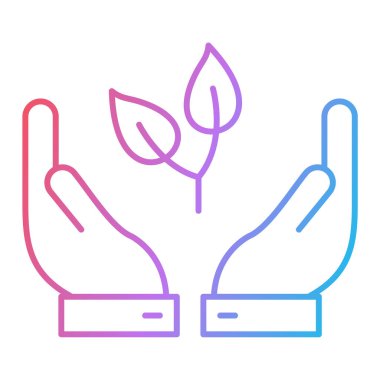 Bitki simgesinin vektör illüstrasyonu