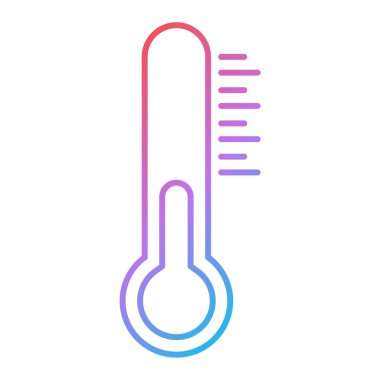 termometre simgesi vektör illüstrasyonu