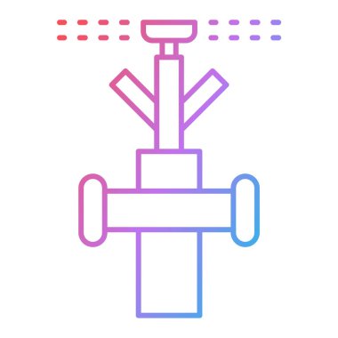 Su borusu simgesinin vektör illüstrasyonu