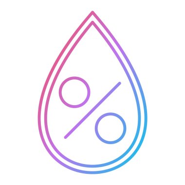 su damlası ikon vektör illüstrasyonu