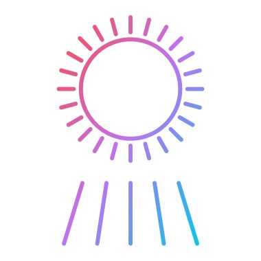 Güneş Simgesi Vektör illüstrasyonu