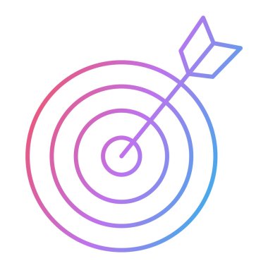 ok simgesi vektör illüstrasyon tasarımı olan hedef