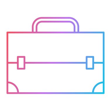 evrak çantası ikonu vektör illüstrasyonu