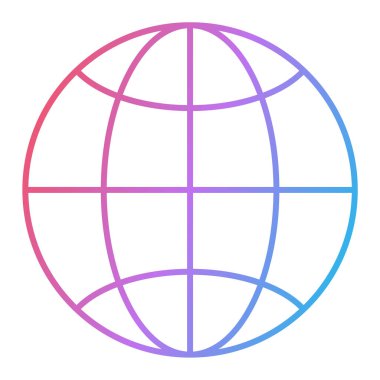 Seo ve ağ simgesinin vektör illüstrasyonu