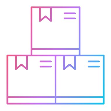 kutular ve karton vektör illüstrasyon tasarımı