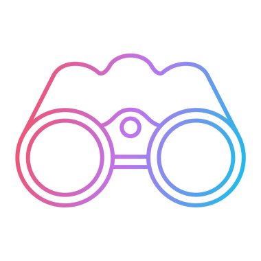 dürbün simgesi vektör illüstrasyon tasarımı