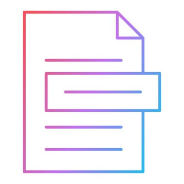 dosya biçimi simgesi, vektör illüstrasyonu