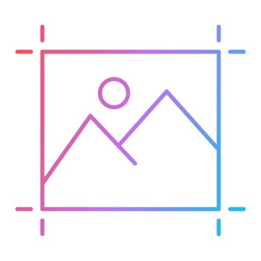 resim simgesi vektörü beyaz arkaplanda izole edildi, galeri şeffaf işareti