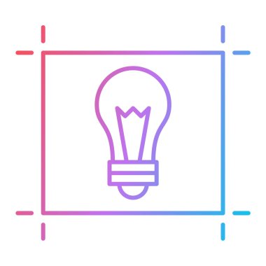 ampul simgesi vektör illüstrasyonu