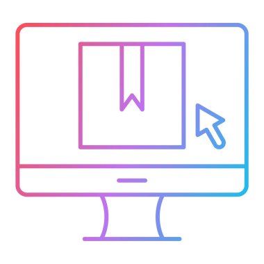 Çevrimiçi alışveriş, e-ticaret, vektör illüstrasyonu