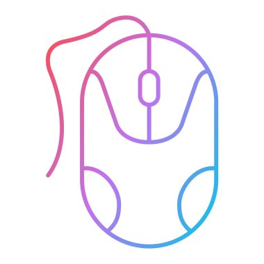 Bilgisayar faresi simgesi. Vektör illüstrasyonu