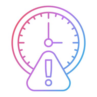 Saat simgesi vektör illüstrasyonu